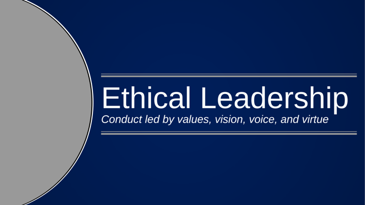What is Ethical Leadership