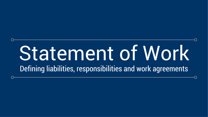Statement of Work: Một tài liệu quan trọng mang tầm quốc tế, giúp hội tụ tất cả các yêu cầu và mục tiêu của dự án. Xem hình ảnh liên quan đến Statement of Work để hiểu rõ hơn về tài liệu quan trọng này.