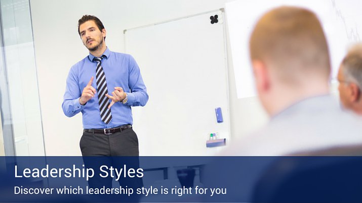 5 Types of Leadership Styles depicted by a professor standing in front of a whiteboard, teaching his class about the different styles of leadership.